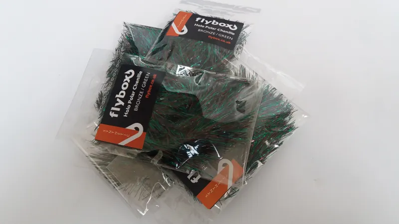 Flybox Holo Polar Chenille in Bronze and Green